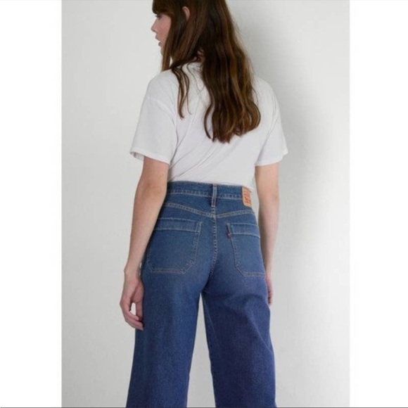 LEVI’S Mile High Cropped Wide Leg Jean - Picture 2 of 5